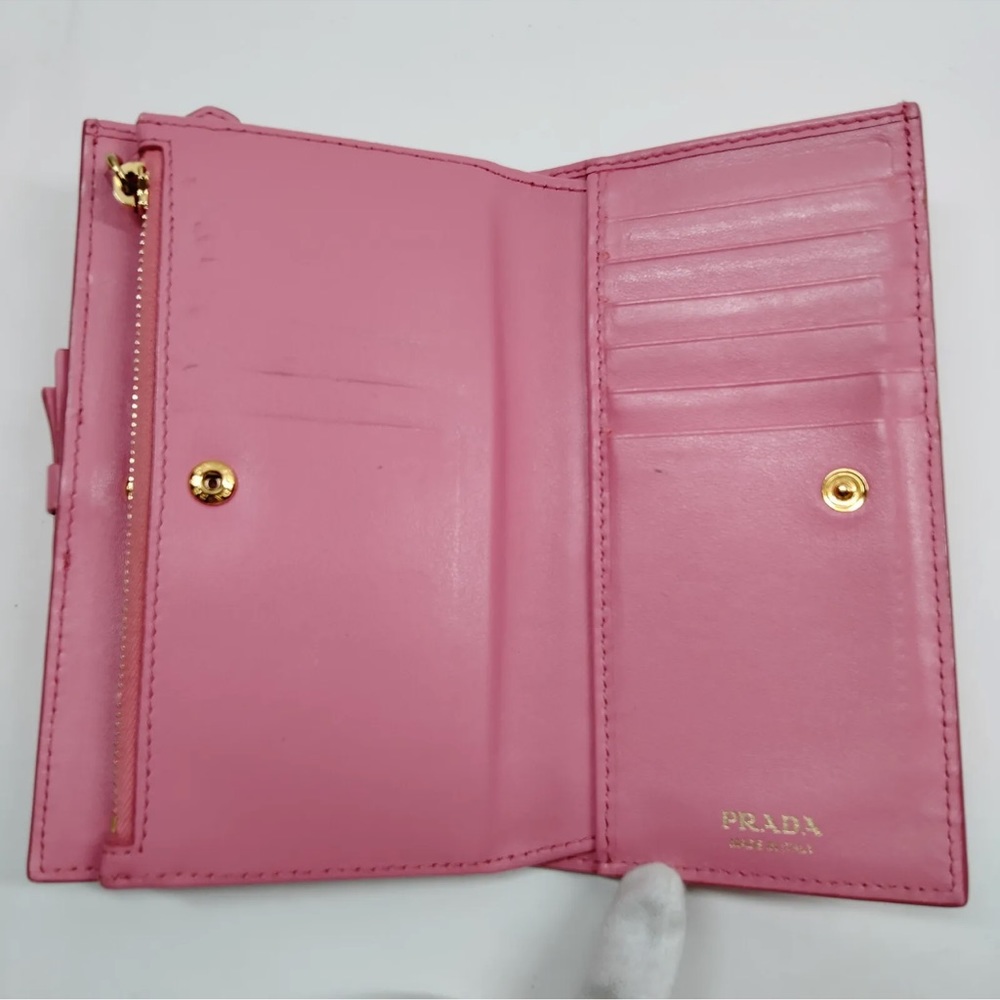 PRADA Pink Vitello Leather Long Wallet 🌸💕💞 - Picture 9 of 10